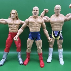 WWE 1999 Edge 2000 Kurt Angle 2003 Hardcore Holly Wrestling Figures